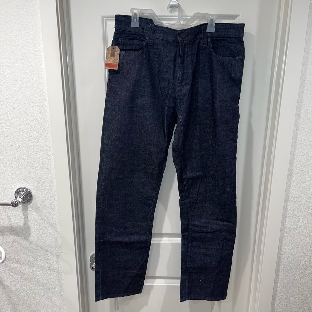 New Off The Grid Jeans Mens 36X34 Blue Taper Fit Hideout 2.0 Denim Pants Outdoor